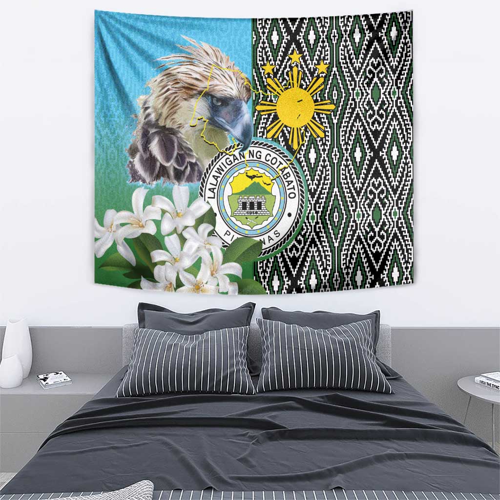 Cotabato Philippines Province Tapestry Filipino Eagle Sampaguita Tinalak Pattern
