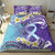 No Story Should End Too Soon Suicide Awareness Bedding Set Purple And Teal Polynesian Ribbon