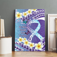 No Story Should End Too Soon Suicide Awareness Canvas Wall Art Purple And Teal Polynesian Ribbon
