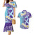 No Story Should End Too Soon Suicide Awareness Couples Matching Mermaid Dress and Hawaiian Shirt Purple And Teal Polynesian Ribbon