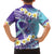 No Story Should End Too Soon Suicide Awareness Family Matching Long Sleeve Bodycon Dress and Hawaiian Shirt Purple And Teal Polynesian Ribbon