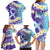 No Story Should End Too Soon Suicide Awareness Family Matching Long Sleeve Bodycon Dress and Hawaiian Shirt Purple And Teal Polynesian Ribbon