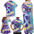 No Story Should End Too Soon Suicide Awareness Family Matching Off Shoulder Maxi Dress and Hawaiian Shirt Purple And Teal Polynesian Ribbon