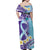 No Story Should End Too Soon Suicide Awareness Family Matching Off Shoulder Maxi Dress and Hawaiian Shirt Purple And Teal Polynesian Ribbon