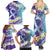 No Story Should End Too Soon Suicide Awareness Family Matching Summer Maxi Dress and Hawaiian Shirt Purple And Teal Polynesian Ribbon