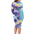 No Story Should End Too Soon Suicide Awareness Long Sleeve Bodycon Dress Purple And Teal Polynesian Ribbon