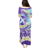 No Story Should End Too Soon Suicide Awareness Puletasi Purple And Teal Polynesian Ribbon