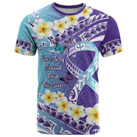 No Story Should End Too Soon Suicide Awareness T Shirt Purple And Teal Polynesian Ribbon