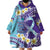 No Story Should End Too Soon Suicide Awareness Wearable Blanket Hoodie Purple And Teal Polynesian Ribbon