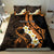 Liver Cancer Awareness Month Bedding Set Awareness Is Key Orange Polynesian Ribbon