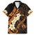 Liver Cancer Awareness Month Hawaiian Shirt Awareness Is Key Orange Polynesian Ribbon