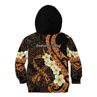Liver Cancer Awareness Month Kid Hoodie Awareness Is Key Orange Polynesian Ribbon