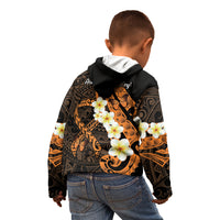 Liver Cancer Awareness Month Kid Hoodie Awareness Is Key Orange Polynesian Ribbon