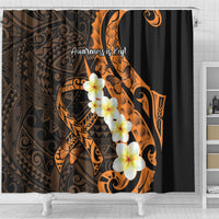 Liver Cancer Awareness Month Shower Curtain Awareness Is Key Orange Polynesian Ribbon