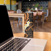 Liver Cancer Awareness Month Skinny Tumbler Awareness Is Key Orange Polynesian Ribbon