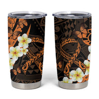 Liver Cancer Awareness Month Tumbler Cup Awareness Is Key Orange Polynesian Ribbon LT14 Orange - Polynesian Pride