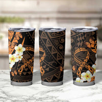 Liver Cancer Awareness Month Tumbler Cup Awareness Is Key Orange Polynesian Ribbon LT14 - Polynesian Pride