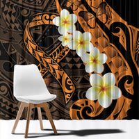 Liver Cancer Awareness Month Window Curtain Awareness Is Key Orange Polynesian Ribbon