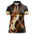 Liver Cancer Awareness Month Women Polo Shirt Awareness Is Key Orange Polynesian Ribbon