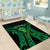 ADHD Awareness Month You Matter Area Rug Green Polynesian Ribbon