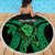 ADHD Awareness Month You Matter Beach Blanket Green Polynesian Ribbon