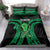 ADHD Awareness Month You Matter Bedding Set Green Polynesian Ribbon