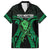 ADHD Awareness Month You Matter Family Matching Long Sleeve Bodycon Dress and Hawaiian Shirt Green Polynesian Ribbon