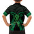 ADHD Awareness Month You Matter Family Matching Off Shoulder Maxi Dress and Hawaiian Shirt Green Polynesian Ribbon