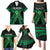 ADHD Awareness Month You Matter Family Matching Puletasi and Hawaiian Shirt Green Polynesian Ribbon