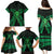 ADHD Awareness Month You Matter Family Matching Puletasi and Hawaiian Shirt Green Polynesian Ribbon