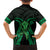 ADHD Awareness Month You Matter Family Matching Short Sleeve Bodycon Dress and Hawaiian Shirt Green Polynesian Ribbon