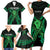 ADHD Awareness Month You Matter Family Matching Short Sleeve Bodycon Dress and Hawaiian Shirt Green Polynesian Ribbon