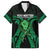 ADHD Awareness Month You Matter Family Matching Short Sleeve Bodycon Dress and Hawaiian Shirt Green Polynesian Ribbon