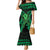 ADHD Awareness Month You Matter Mermaid Dress Green Polynesian Ribbon