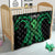 ADHD Awareness Month You Matter Quilt Green Polynesian Ribbon