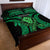 ADHD Awareness Month You Matter Quilt Bed Set Green Polynesian Ribbon