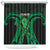 ADHD Awareness Month You Matter Shower Curtain Green Polynesian Ribbon