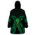 ADHD Awareness Month You Matter Wearable Blanket Hoodie Green Polynesian Ribbon