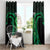 ADHD Awareness Month You Matter Window Curtain Green Polynesian Ribbon