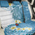 Blue Hawaii Shark Tattoo Back Car Seat Cover Frangipani With Polynesian Pastel Version