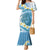 Blue Hawaii Shark Tattoo Mermaid Dress Frangipani With Polynesian Pastel Version