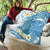 Blue Hawaii Shark Tattoo Quilt Frangipani With Polynesian Pastel Version