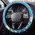 Blue Hawaii Shark Tattoo Steering Wheel Cover Frangipani With Polynesian Pastel Version