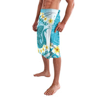 Turquoise Hawaii Shark Tattoo Lavalava Frangipani With Polynesian Pastel Version LT14 - Polynesian Pride