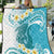 Turquoise Hawaii Shark Tattoo Quilt Frangipani With Polynesian Pastel Version