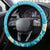 Turquoise Hawaii Shark Tattoo Steering Wheel Cover Frangipani With Polynesian Pastel Version