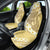 Gold Hawaii Shark Tattoo Car Seat Cover Frangipani With Polynesian Pastel Version