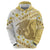 Gold Hawaii Shark Tattoo Hoodie Frangipani With Polynesian Pastel Version