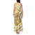 Gold Hawaii Shark Tattoo Tank Maxi Dress Frangipani With Polynesian Pastel Version