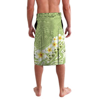 Green Hawaii Shark Tattoo Lavalava Frangipani With Polynesian Pastel Version LT14 - Polynesian Pride